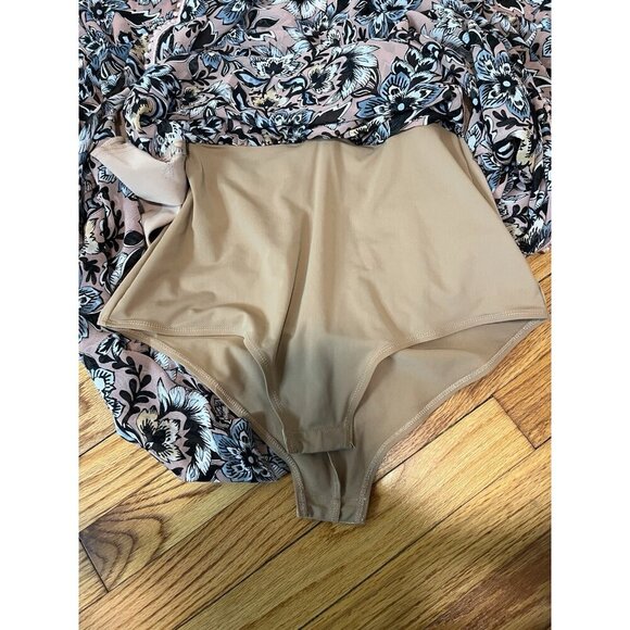 For Love & Lemons Grace Maxi Dress in Nude Floral Size Small - Picture 14 of 16